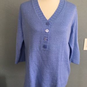 Blue pullover sweater